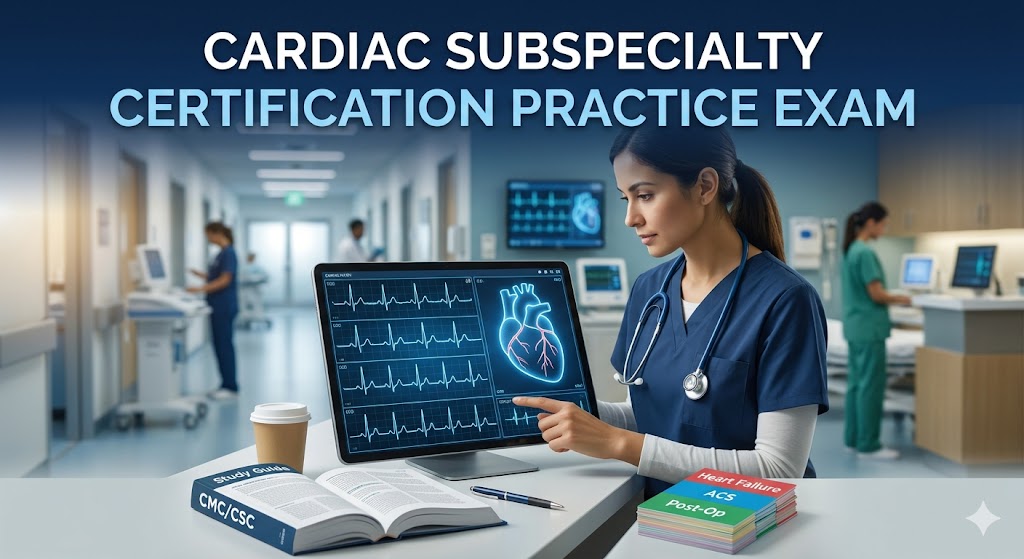 Cardiac Subspecialty Certification Practice Test Banner