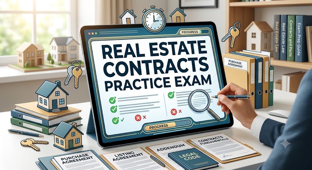 Real Estate Contract Practice Test Banner
