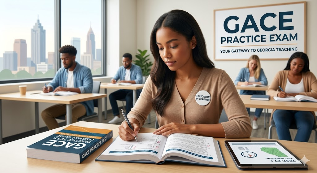 Georgia Assessments for the Certification of Educators GACE Practice Test Banner