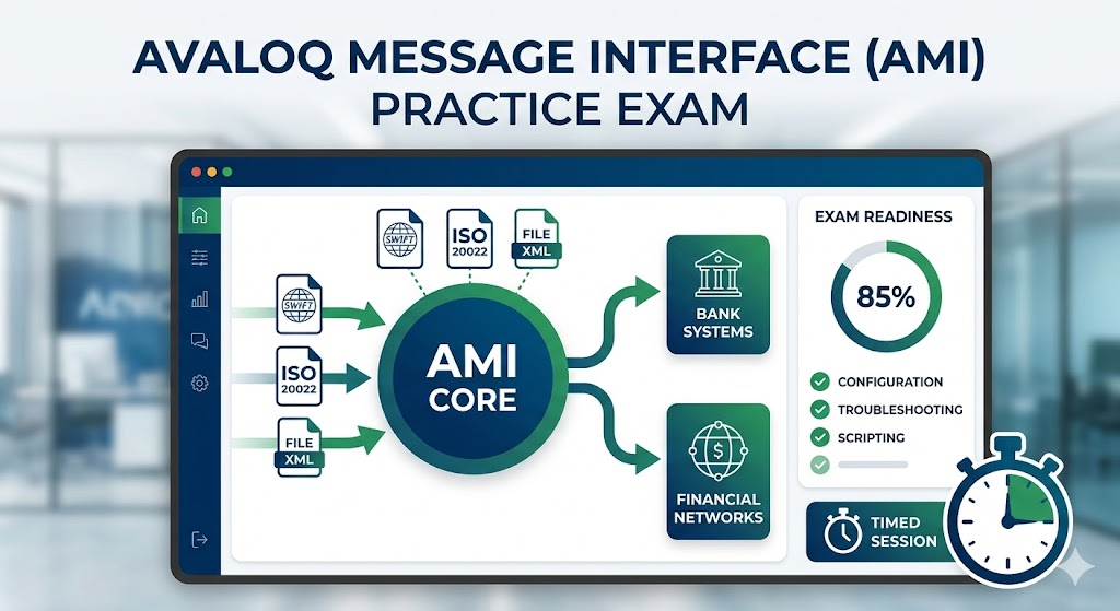 Avaloq Message Interface (AMI) Practice Exam Banner