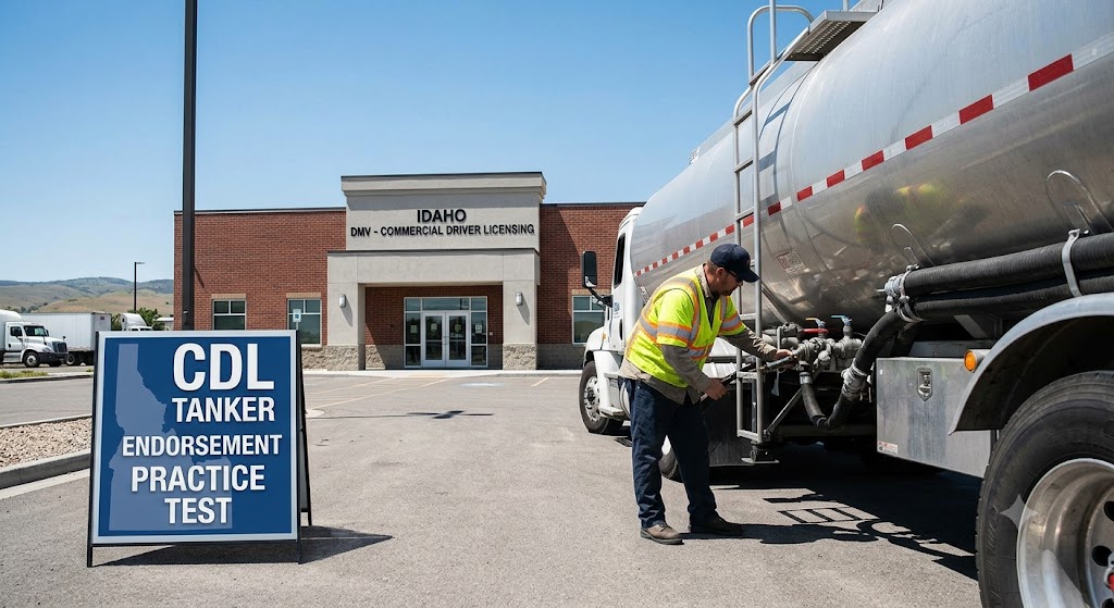 Idaho CDL Tanker Practice Test Banner