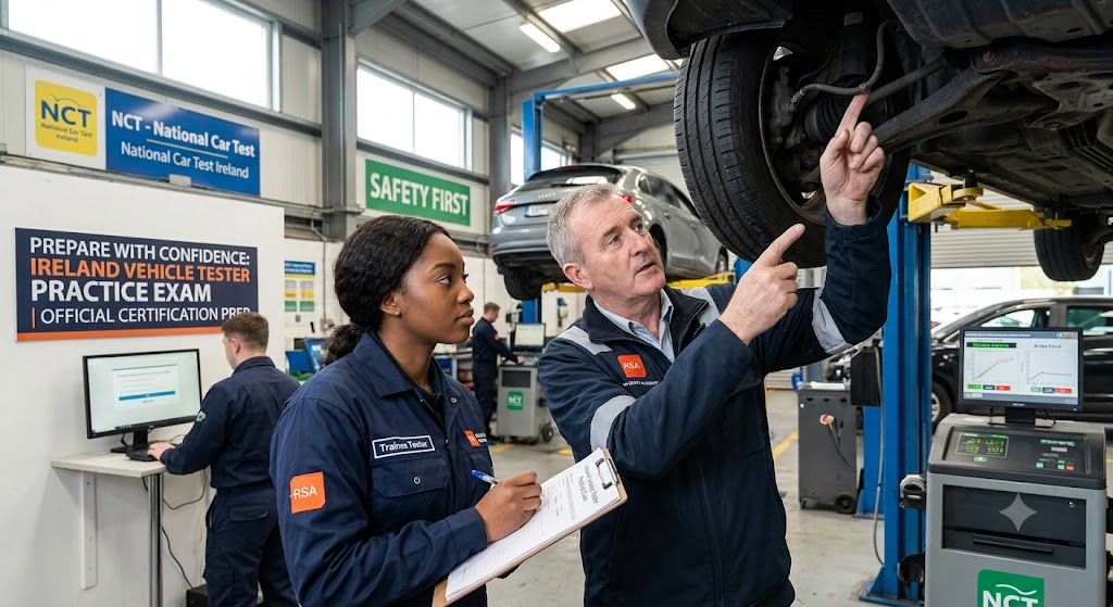 Vehicle Testing Practice Test & Exam Prep | Ireland Banner