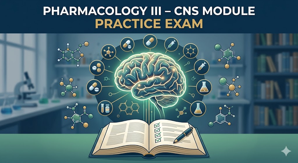 Pharmacology III – CNS Module Practice Exam Banner