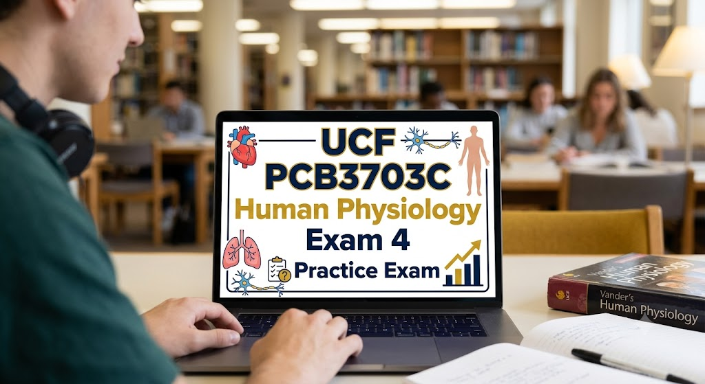 University of Central Florida (UCF) PCB3703C Human Physiology Exam 4 Practice Banner