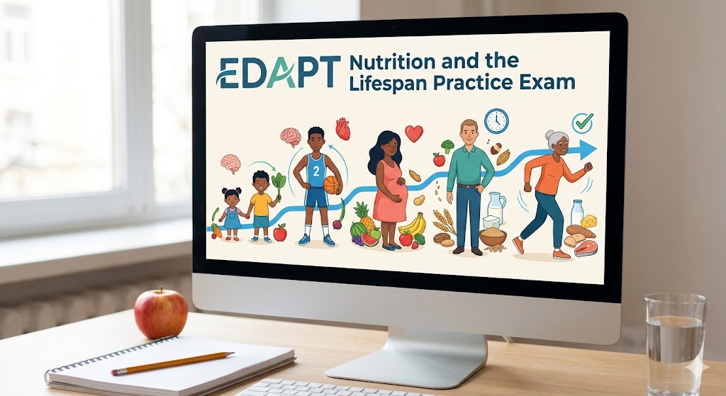 EDAPT Nutrition and the Lifespan Practice Test Banner