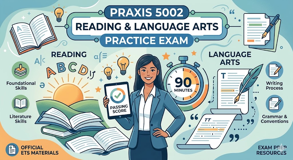 Praxis Elementary Education: Reading & Language Arts (5002) Practice Test Banner