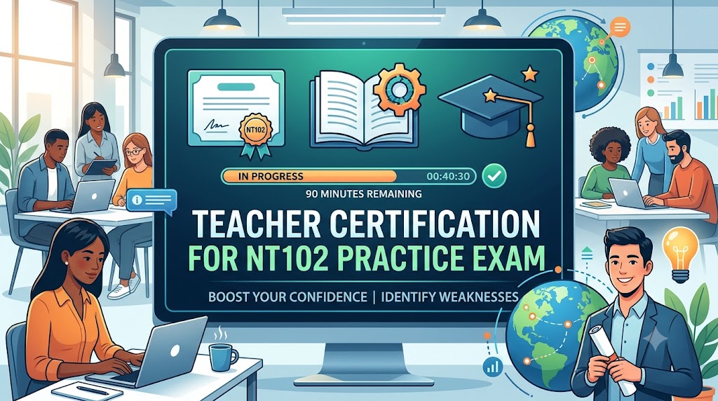 Teacher Certification for NT102 Practice Test Banner