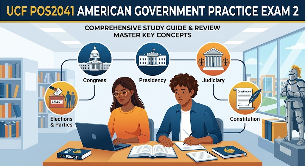 University of Central Florida (UCF) POS2041 American National Government Practice Exam 2 Banner