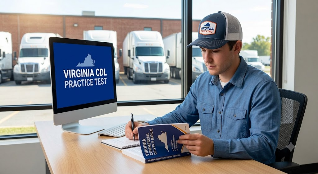 Virginia CDL Practice Test Banner