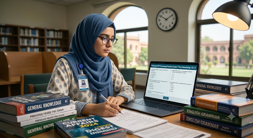 PSC Screening Practice Test & Exam Prep | Pakistan Banner