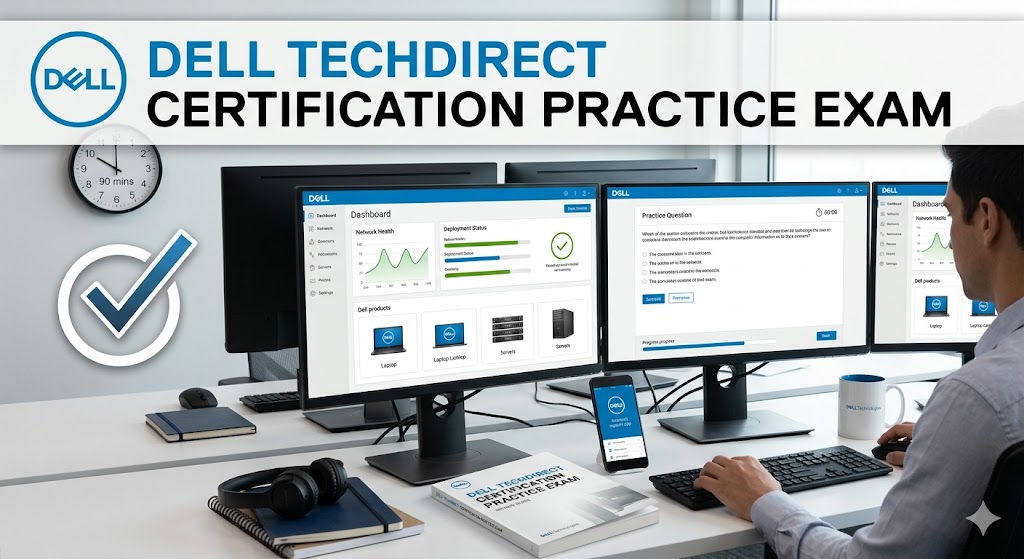 Dell TechDirect Certification Practice Exam Banner