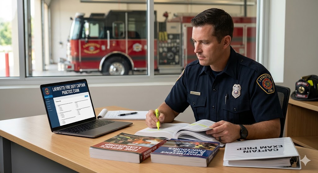 Lafayette Fire Department Captain Practice Test Banner