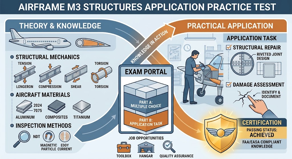 Airframe M3 Structures Application Practice Test Banner