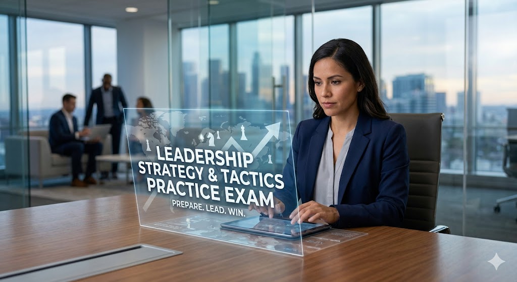Leadership Strategy & Tactics Practice Test Banner