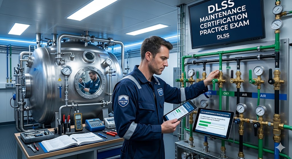 Diver Life Support System (DLSS) Maintenance Practice Exam Banner