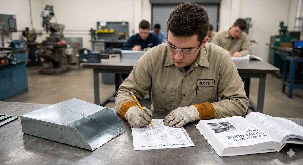 HVAC Sheet Metal Block 1 Practice Exam Banner