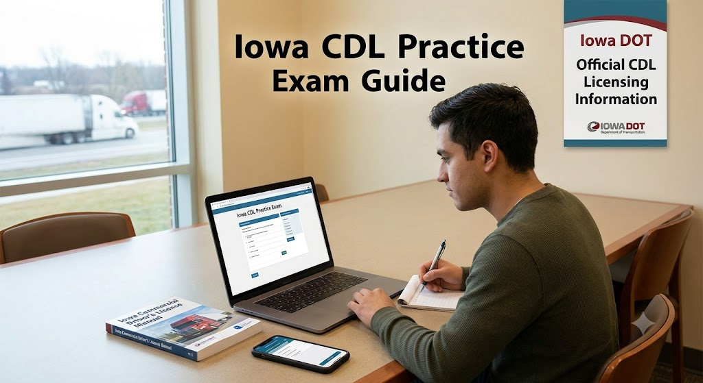 Iowa CDL Practice Test Banner