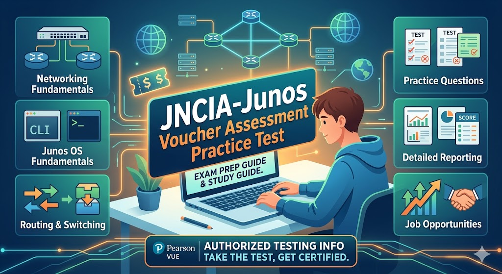 JNCIA-Junos Voucher Assessment Practice Test Banner