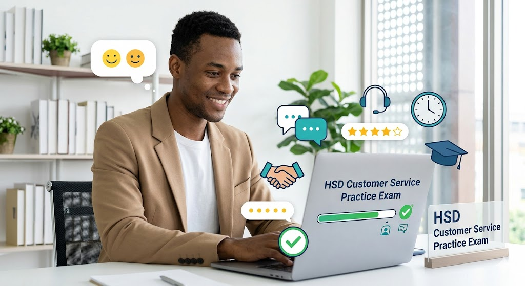 HSD Customer Service Practice Test Banner