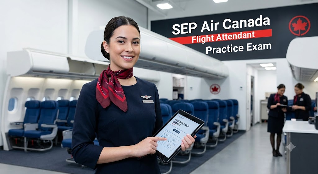 SEP Air Canada Flight Attendant Practice Test Banner