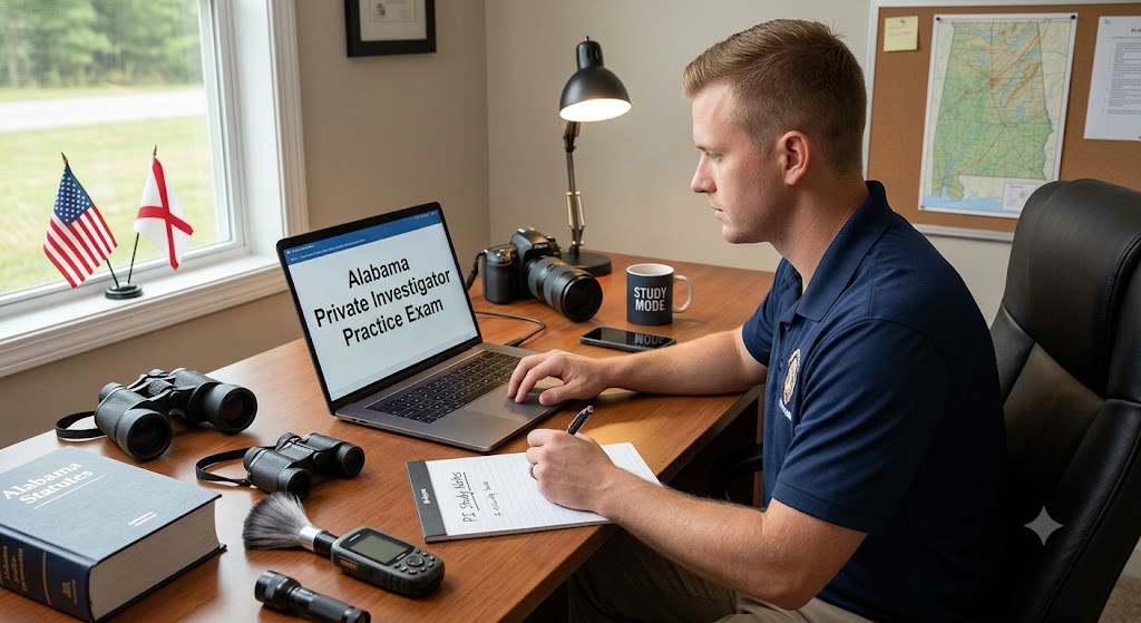 Alabama Private Investigator Practice Exam Banner
