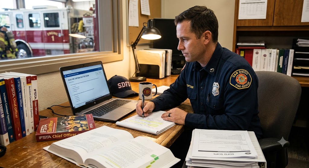 SDFD Fire Captain Practice Exam Banner