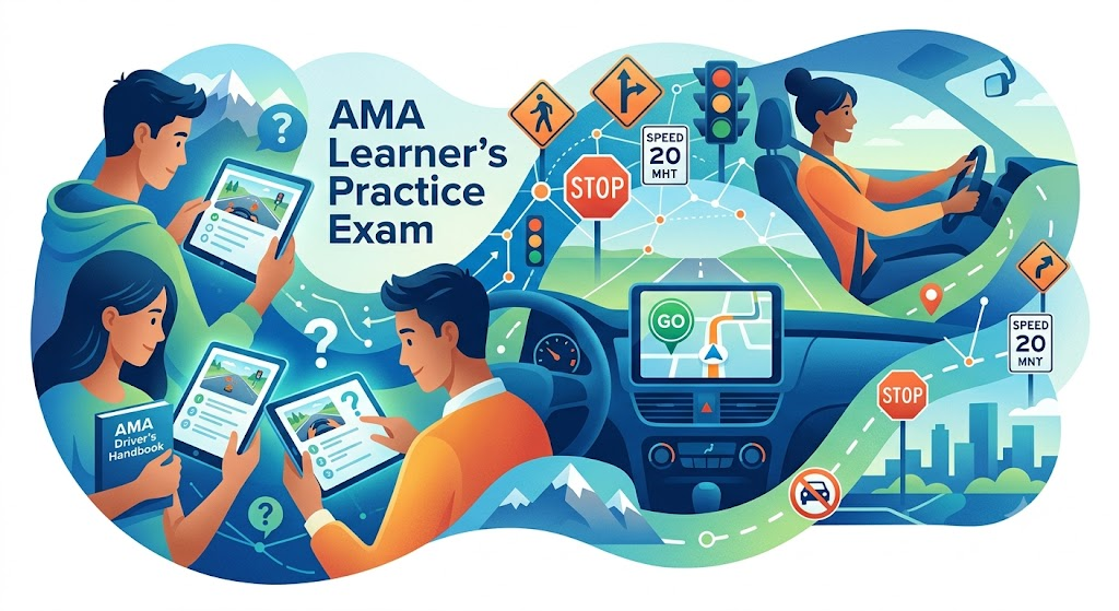 Alberta Motor Association (AMA) Learner’s Practice Exam Banner