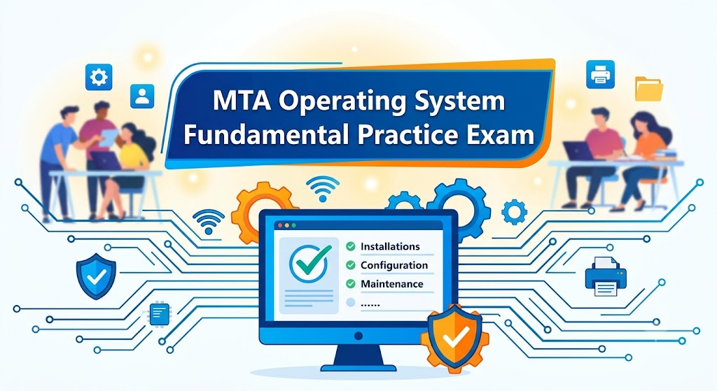 MTA Operating System Fundamental Practice Test Banner