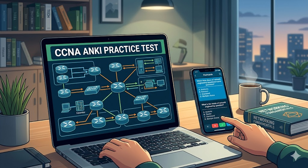 CCNA (Cisco Certified Network Associate) Anki Practice Test Banner