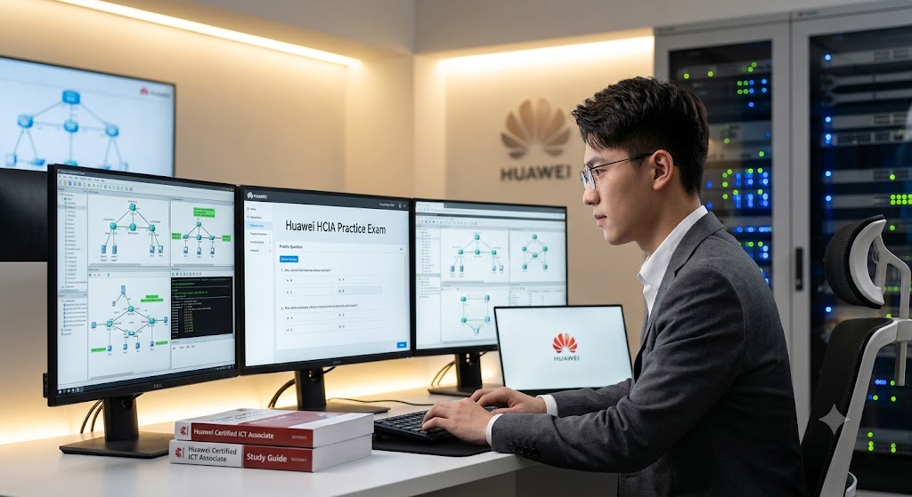 Huawei Practice Test & Exam Prep Banner