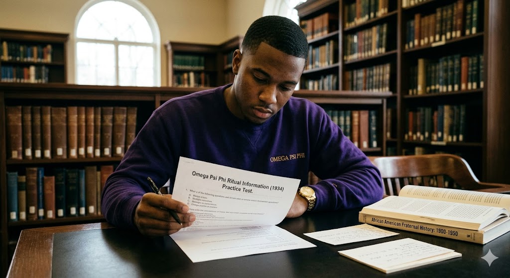 Omega Psi Phi Ritual Information (1934) Practice Test Banner