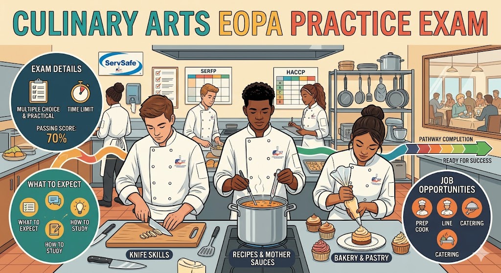 Culinary Arts EOPA Practice Exam Banner