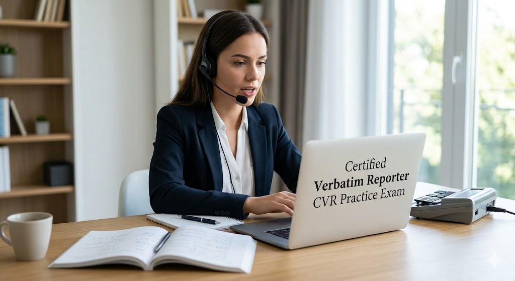 Certified Verbatim Reporter (CVR) Practice Exam Banner