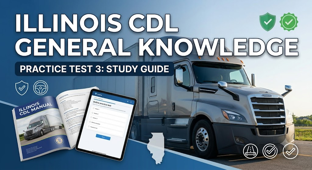 Illinois CDL General Knowledge Practice Test 3 Banner