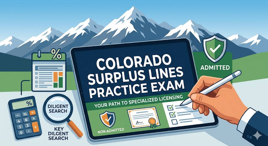 Colorado Surplus Lines Practice Exam Banner