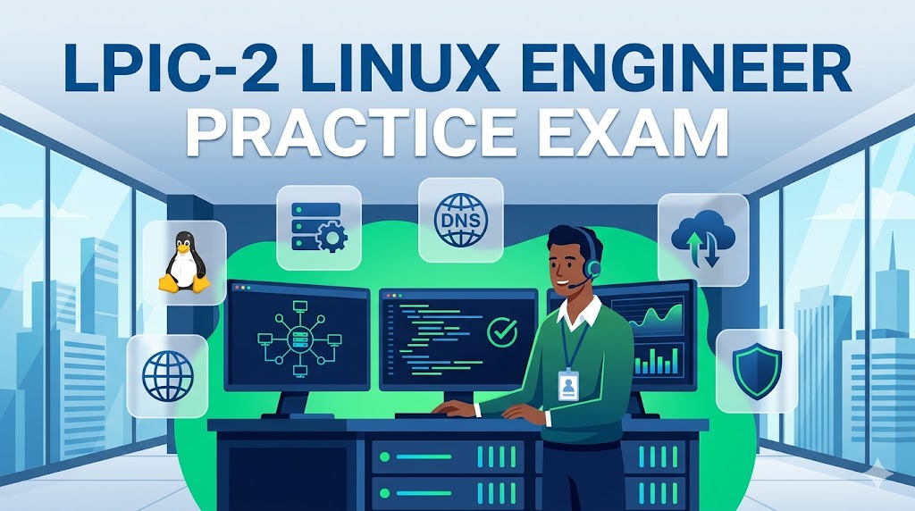 Linux Professional Institute Certification Level 2 (LPIC-2) Practice Test Banner