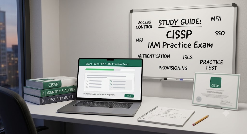 Identity and Access Management Question CISSP Course Practice Test Banner
