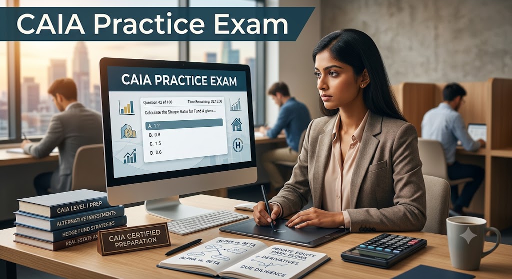 Caia Practice Test & Exam Prep Banner