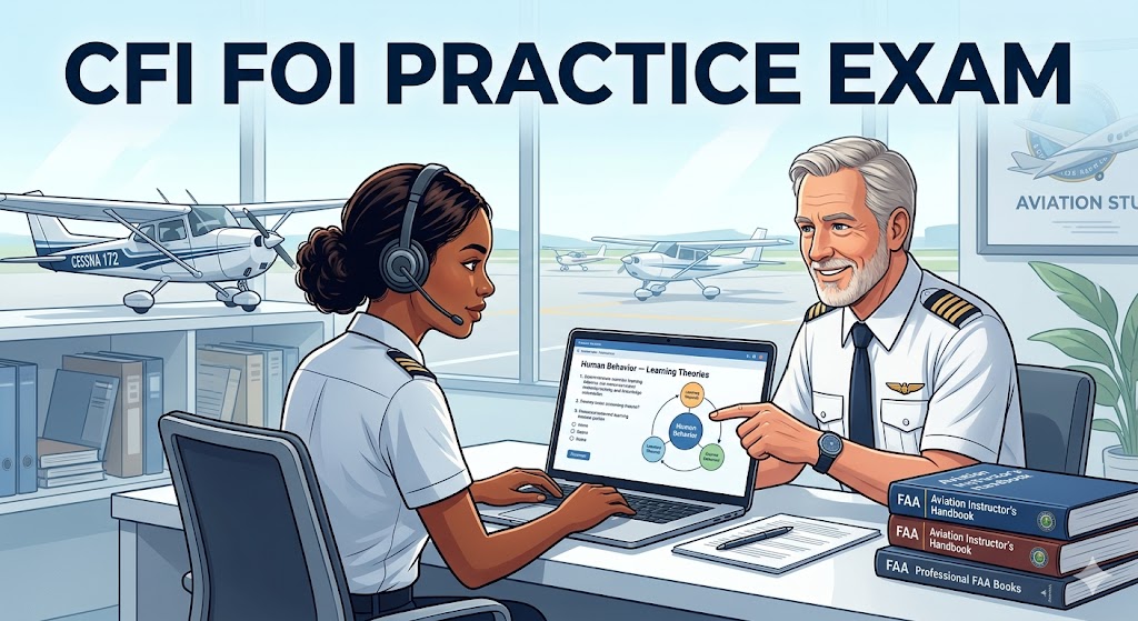 Certified Flight Instructor (CFI) FOI Practice Exam Banner
