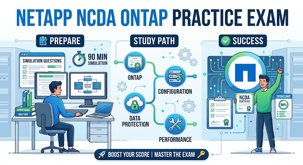 Netapp Practice Test & Exam Prep Banner