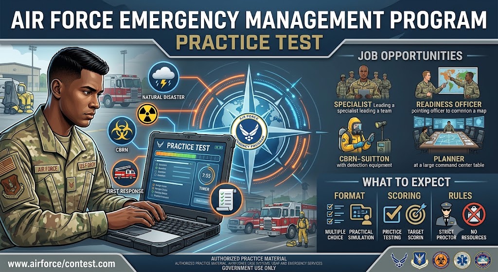 Air Force Emergency Management Program Practice Test Banner