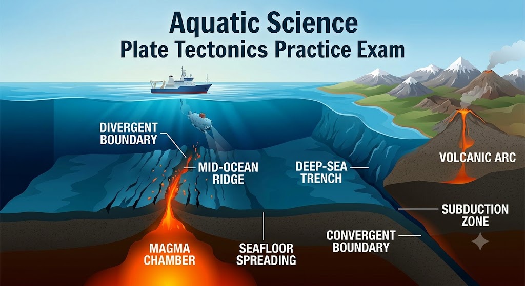 Aquatic Science Plate Tectonics Practice Test Banner