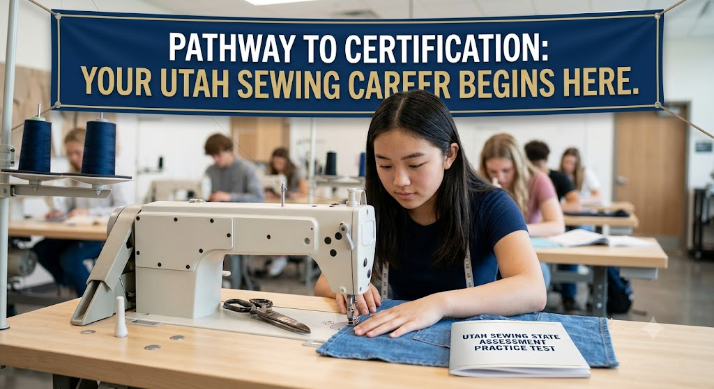 Utah Sewing State Assessment Practice Test Banner