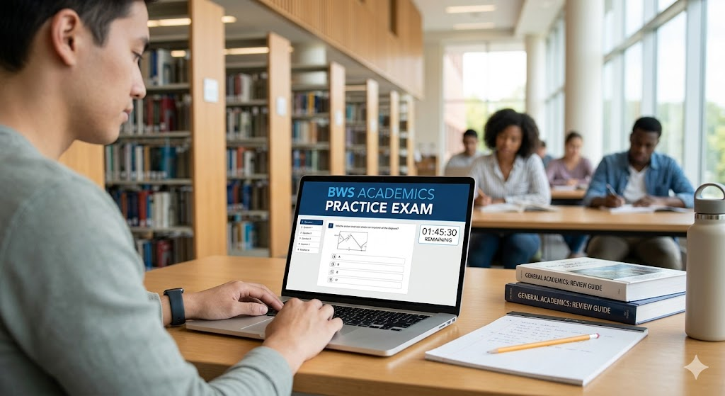 BWS Academics Practice Test Banner