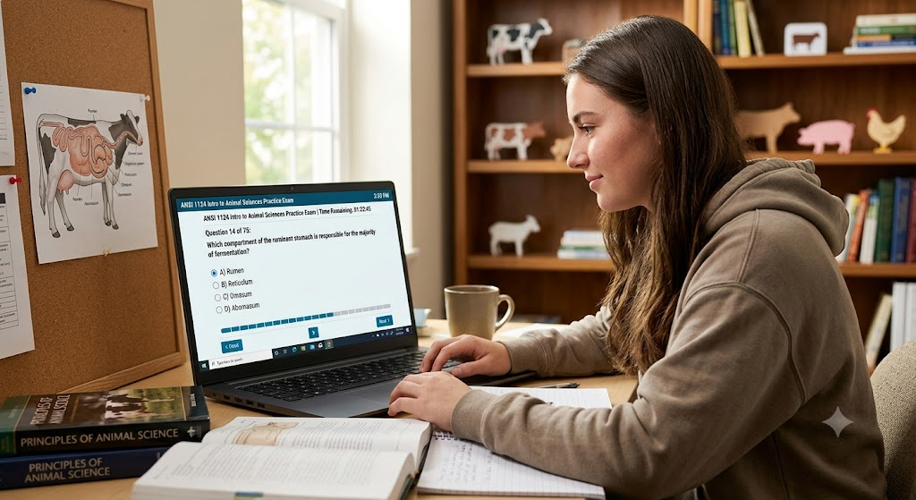 ANSI 1124 Introduction to the Animal Sciences Practice Exam Banner