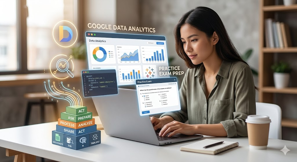 Google Data Analytics Foundation Practice Exam Banner