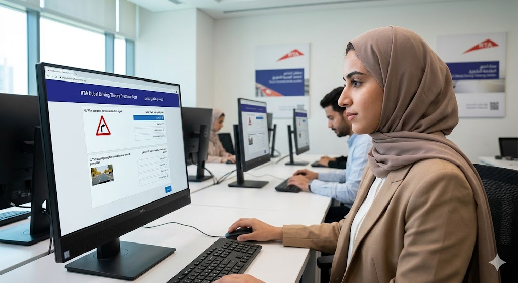 Dubai Driving Practice Test Banner