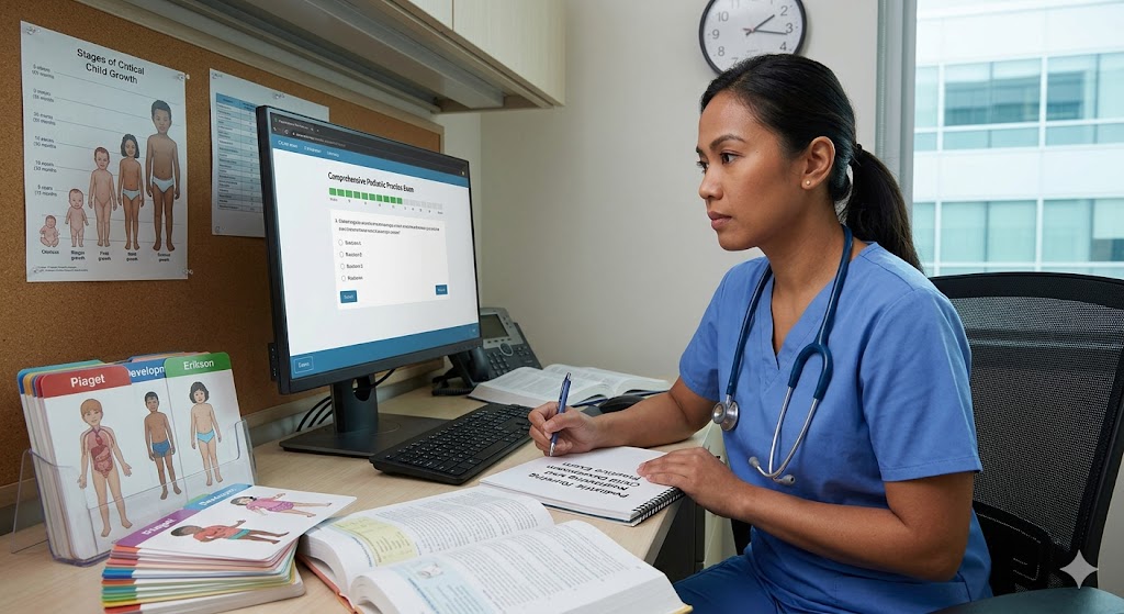 Comprehensive Pediatric Nursing and Child Development Practice Exam Banner