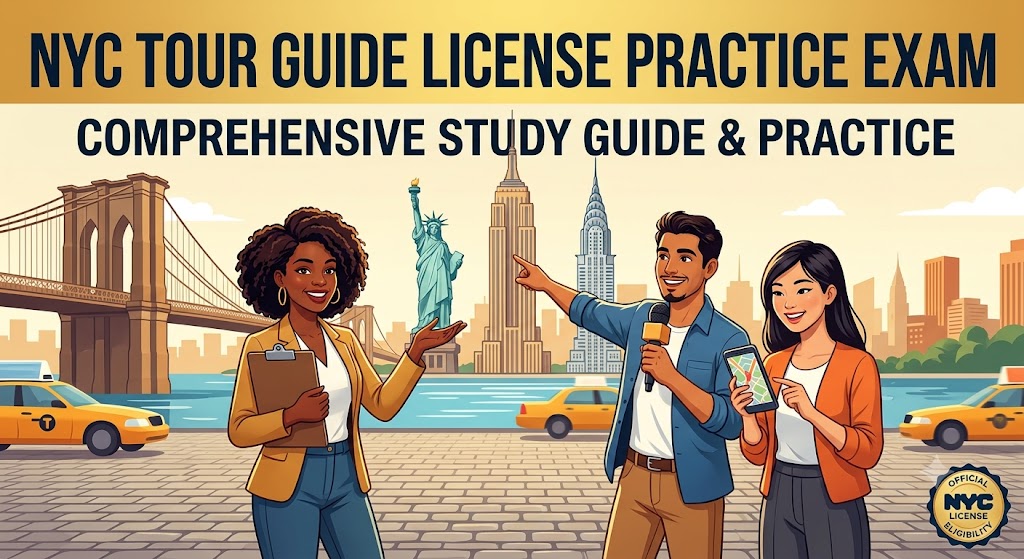NYC Tour Guide License Practice Exam Banner