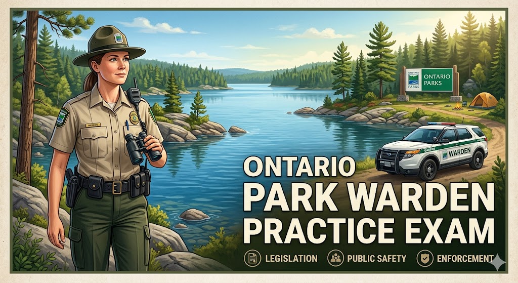 Ontario Provincial Park Warden Course Practice Test Banner